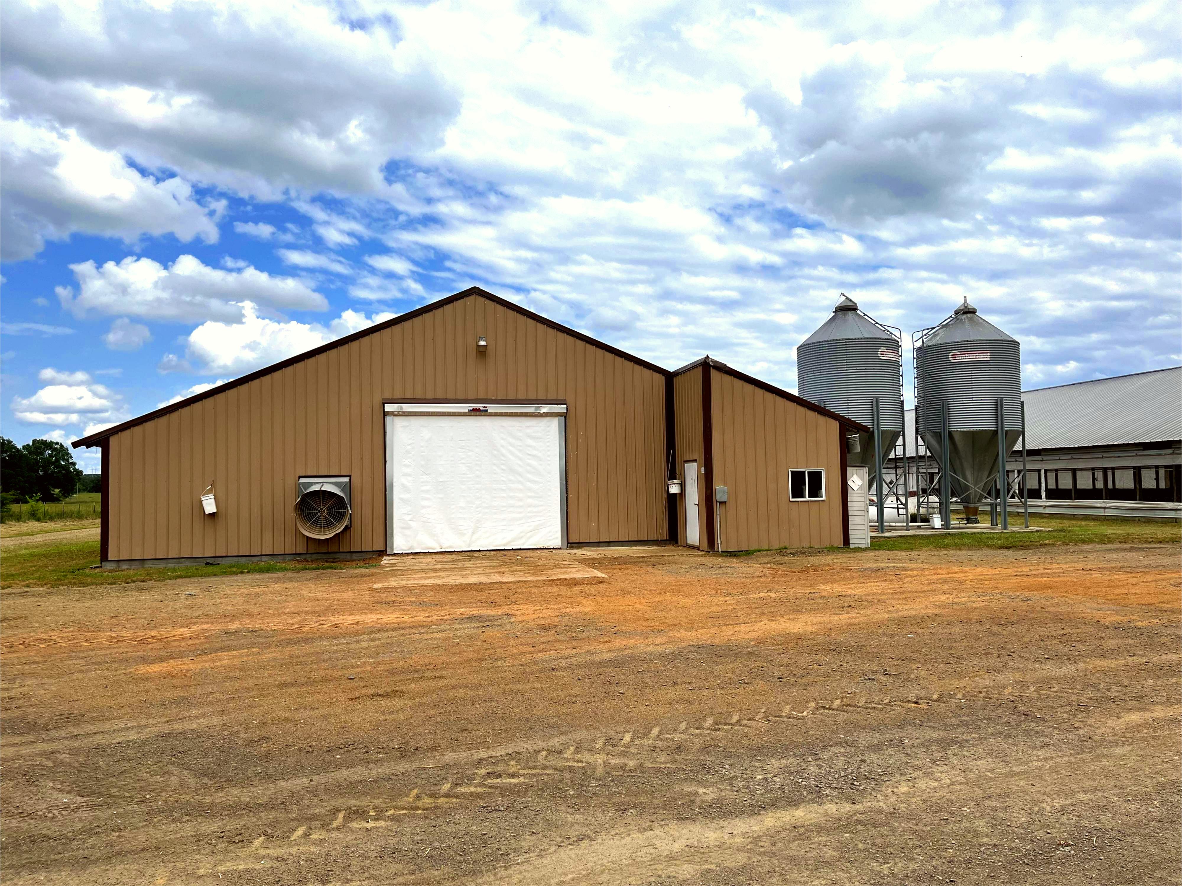 Farm House With Big Water Tanks